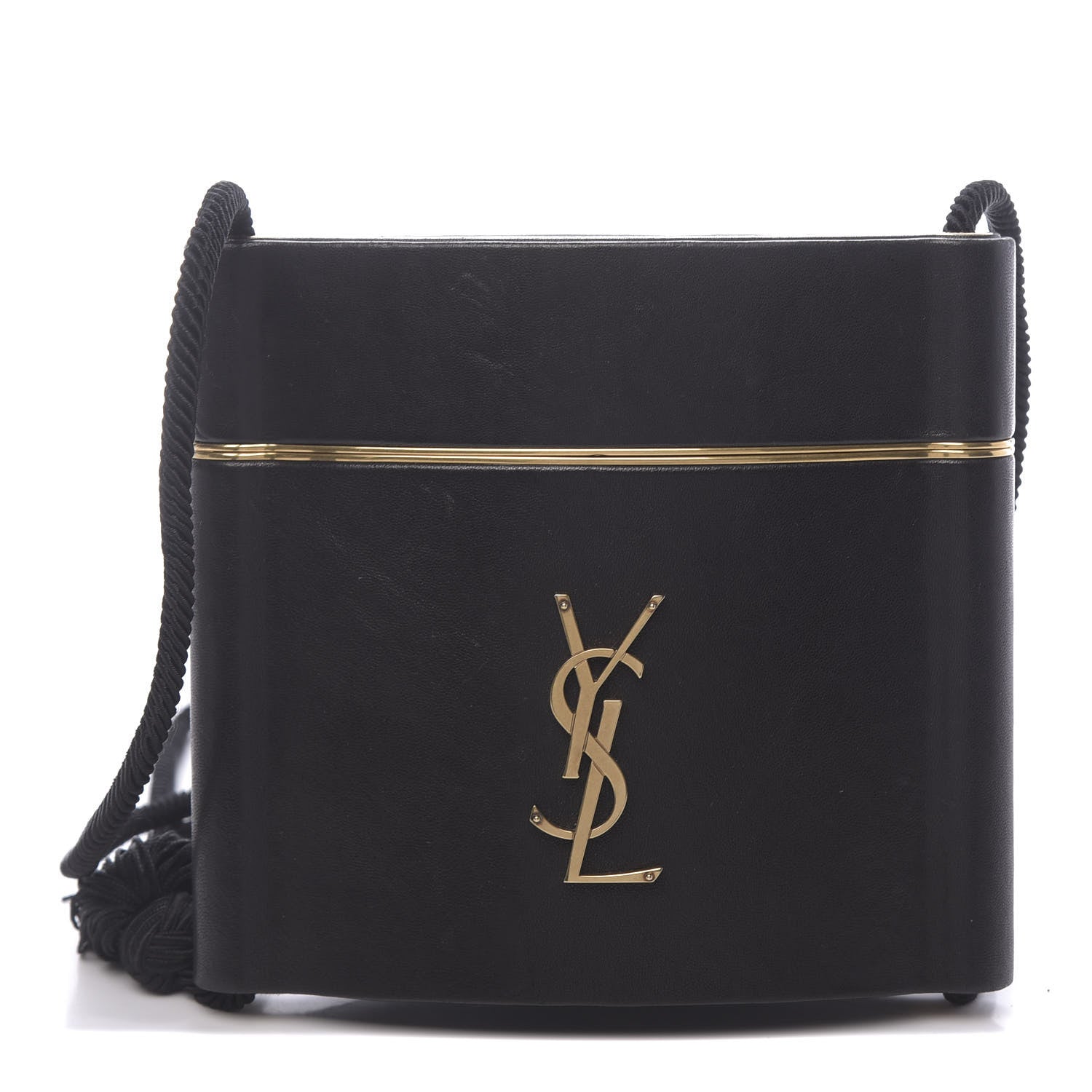 Saint Laurent Lambskin Monogram Opyum Tassel Bag Black 1 of 15