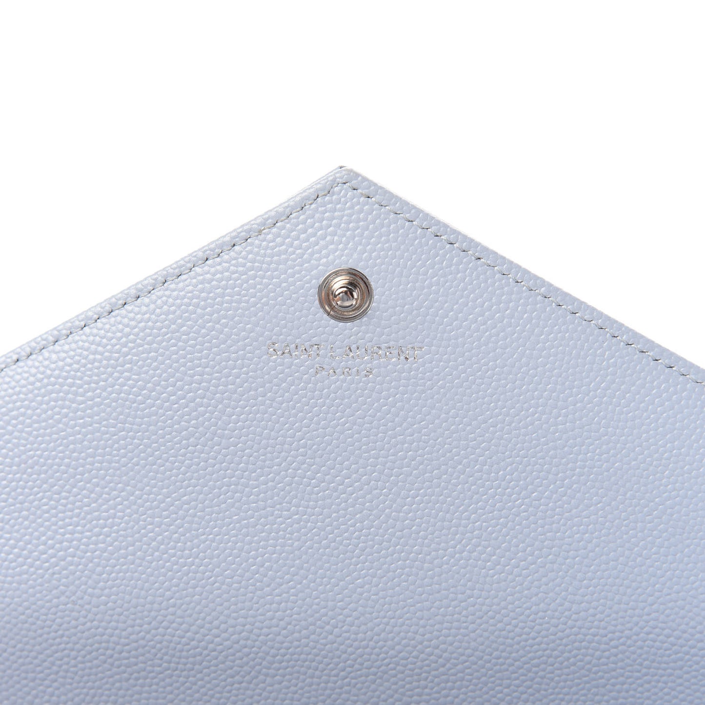 Grain De Poudre Matelasse Chevron Monogram Chain Wallet Sky Blue