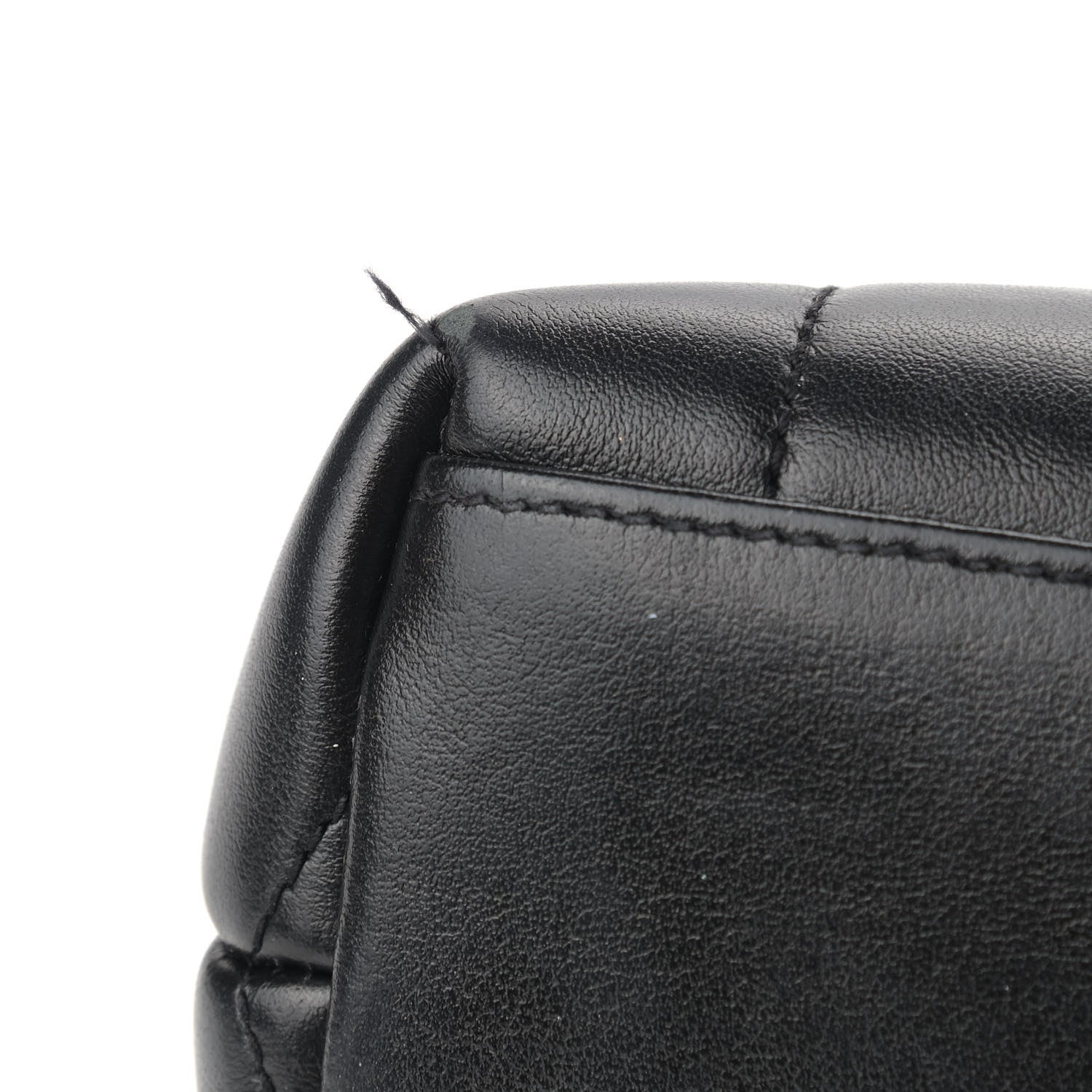 Saint Laurent Calfskin Y Quilted Monogram Small Loulou Chain Satchel Black 9 of 10