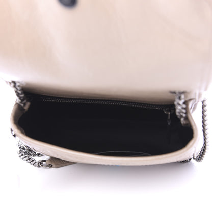 Saint Laurent Crinkled Calfskin Matelasse Monogram Niki Chain Wallet Dusty Grey 5 of 9