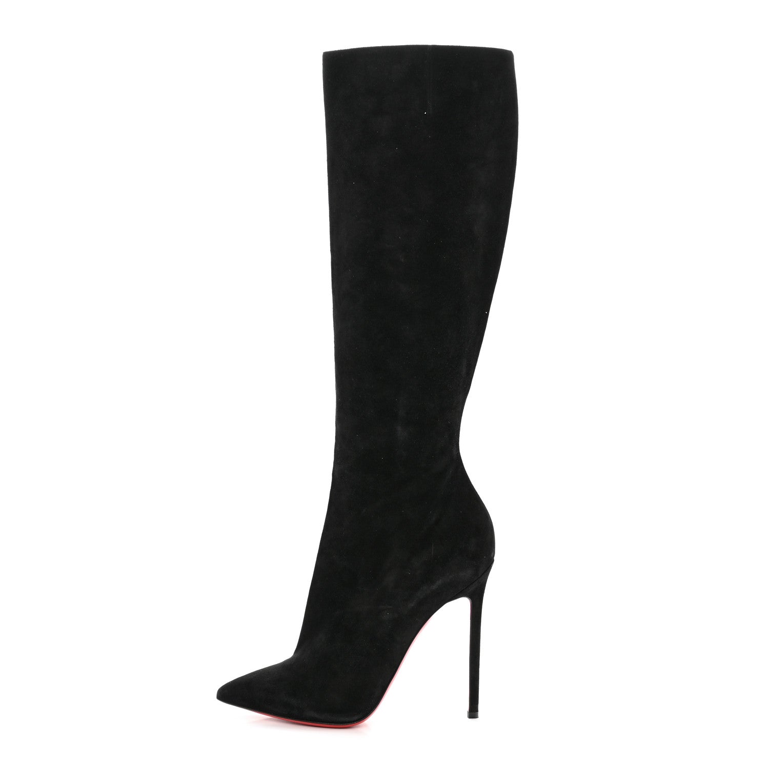 Christian Louboutin Veau Velours Eloise Botta 100 Knee Boots 39 Black 1 of 8