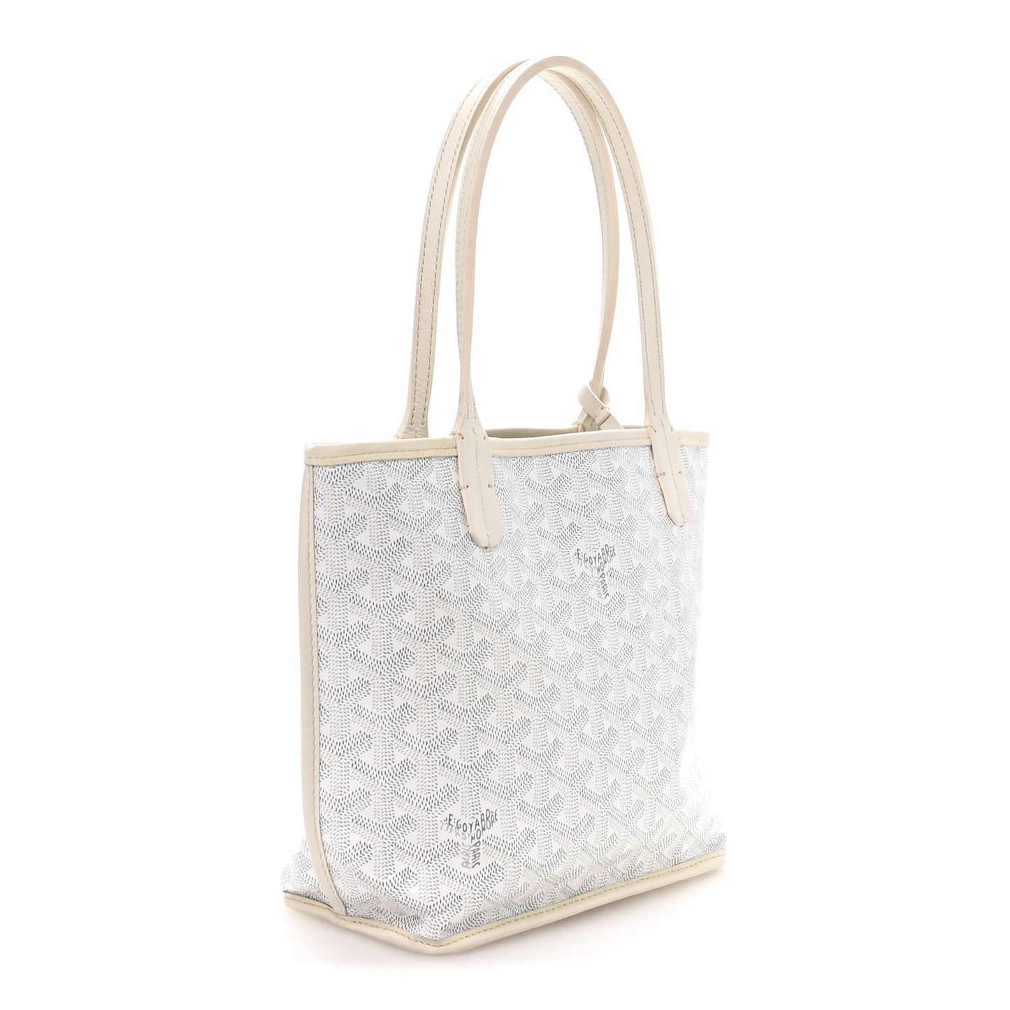 Goyardine Reversible Mini Anjou White