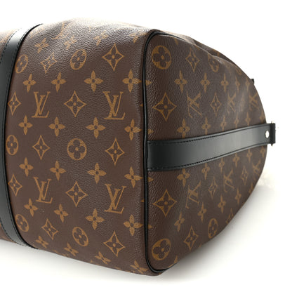Louis Vuitton Monogram Macassar Keepall Bandouliere 45 8 of 8
