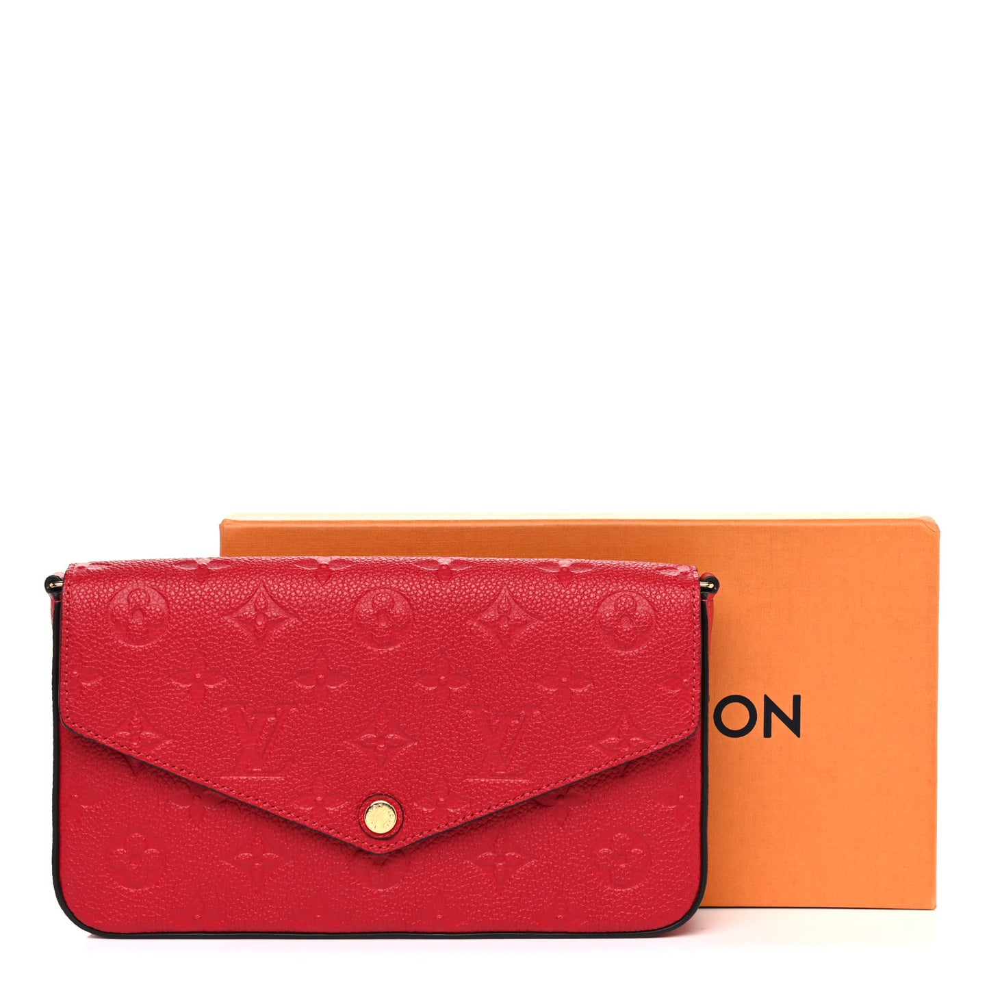 Empreinte Pochette Felicie Chain Wallet Scarlet