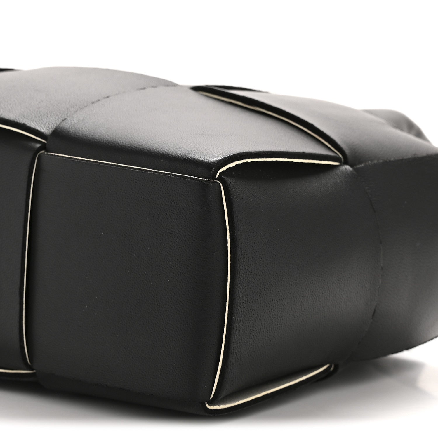 Bottega Veneta Calfskin Maxi Intrecciato Mini Arco Tote Black 10 of 11