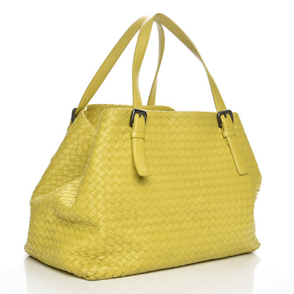 Bottega Veneta Nappa Intrecciato Large Seamless Tote New Chartreuse 4 of 8