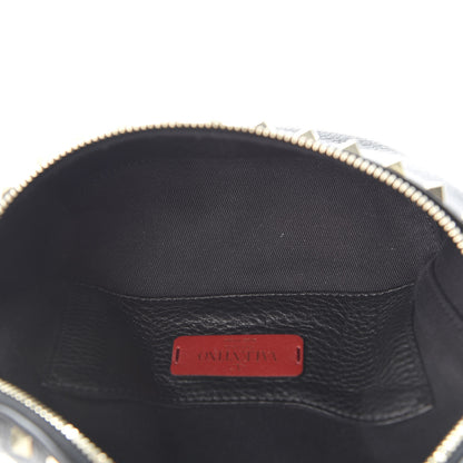 Valentino Garavani Grainy Calfskin Rockstud Belt Bag Black 4 of 9