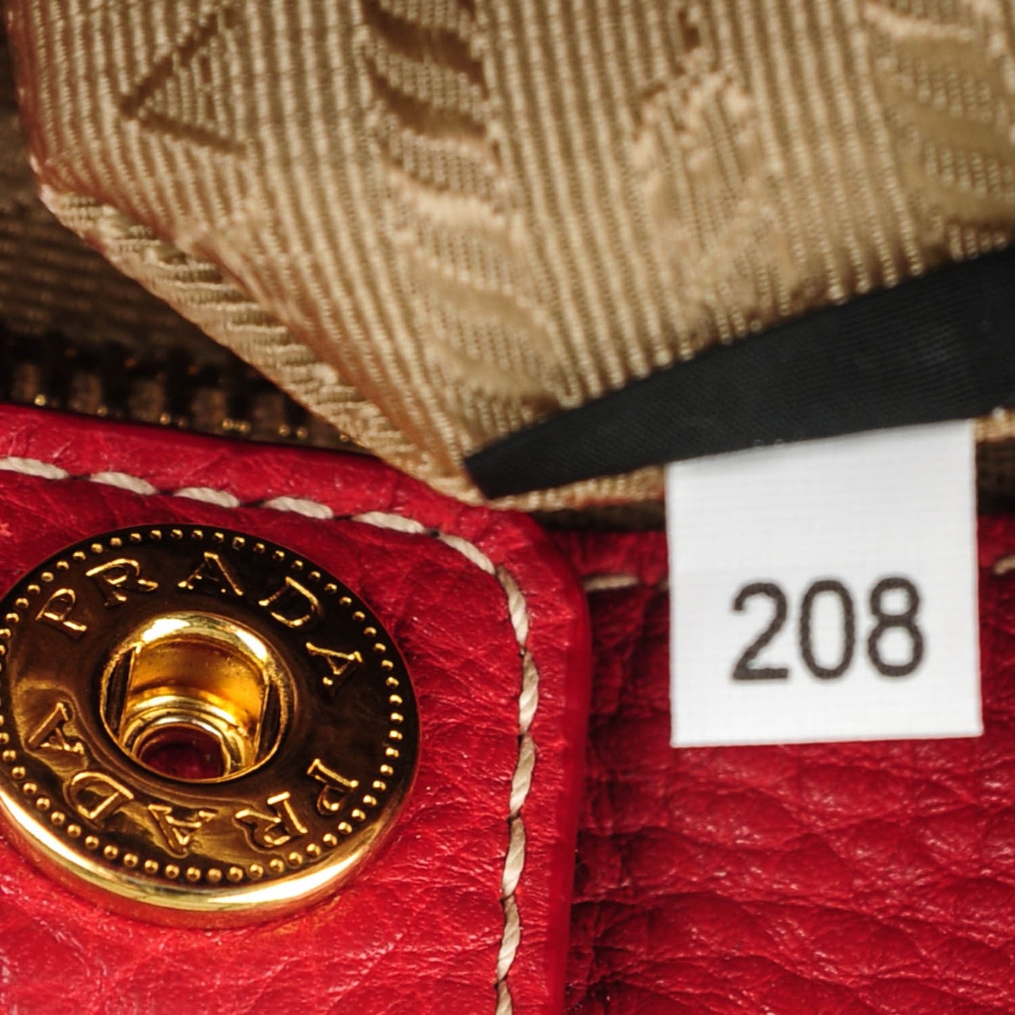 Vitello Daino Tote Rosso