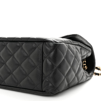 Chanel Caviar Quilted XXL Travel Flap Bag Black 10 of 11