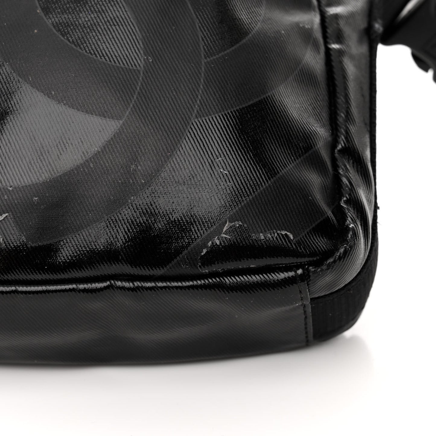 Coated Canvas Sport Crossbody Black