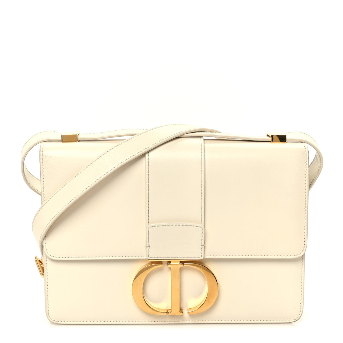 Christian Dior Box Calfskin 30 Montaigne Flap Bag Latte 1 of 9