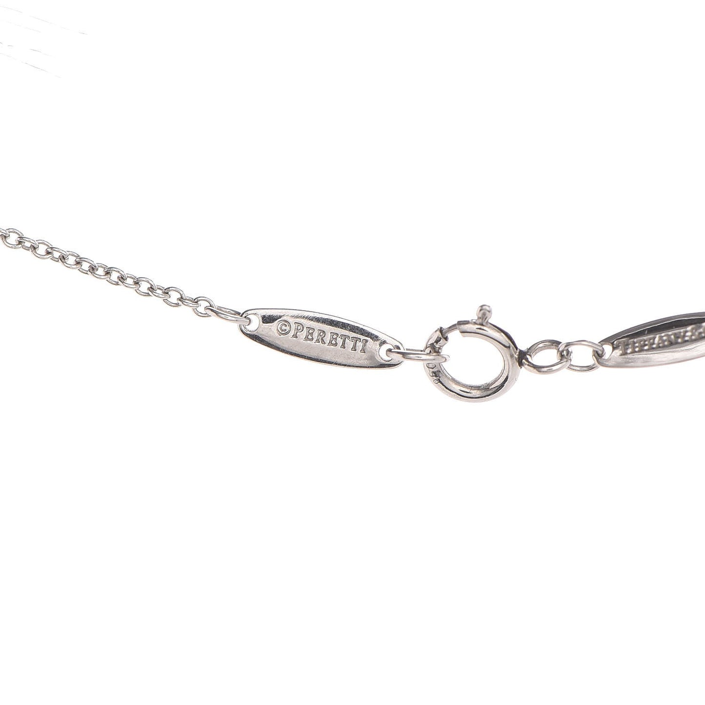 Platinum Diamond .08ct Elsa Peretti Diamonds by the Yard Pendant Necklace