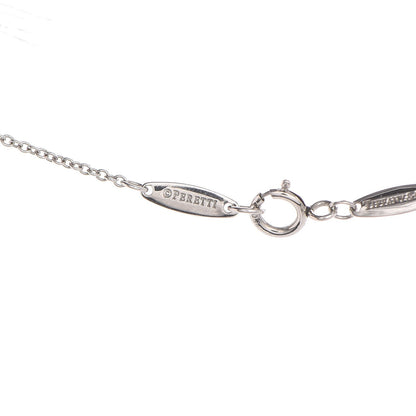 Tiffany Platinum Diamond .08ct Elsa Peretti Diamonds by the Yard Pendant Necklace 5 of 7