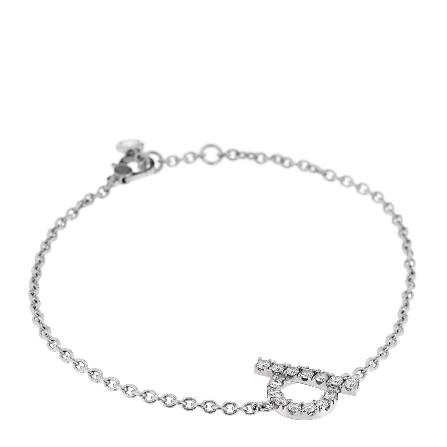18K White Gold Diamond Finesse Bracelet LG
