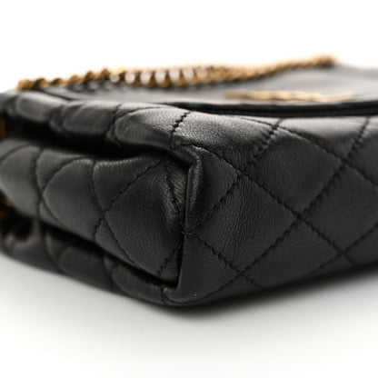 Saint Laurent Lambskin Quilted Monogram Mini Nolita Black 9 of 10