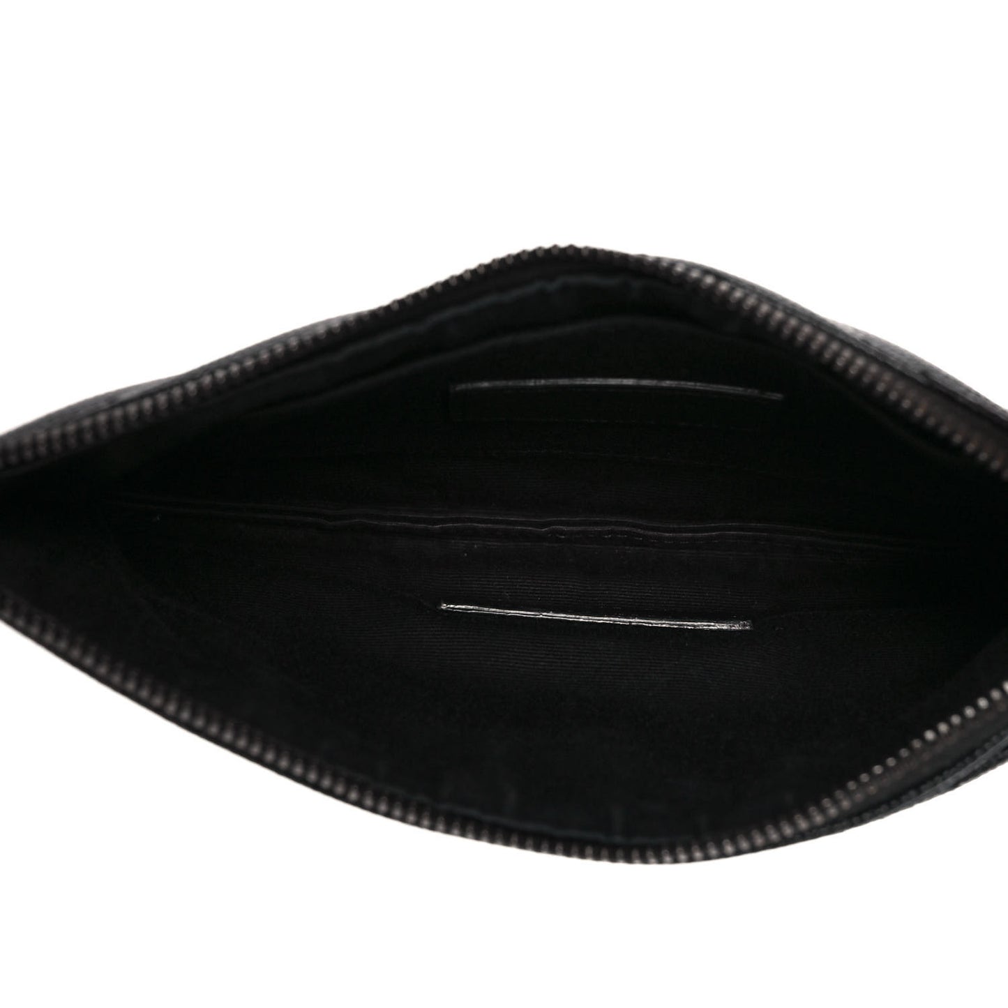 Grain De Poudre Chevron Monogram Bill Pouch Black