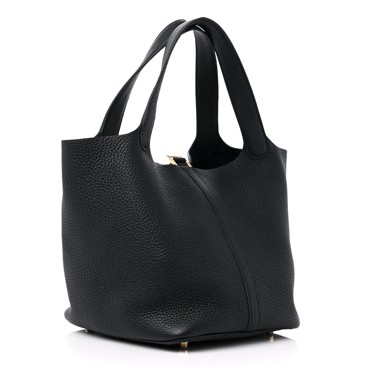 Hermes Taurillon Clemence Picotin Lock 22 MM Black 3 of 9