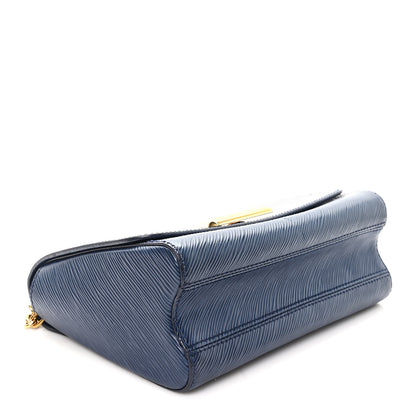 Louis Vuitton Epi Twist Shoulder Bag MM Indigo 4 of 10