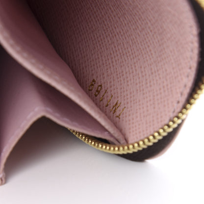 Louis Vuitton Damier Ebene Studded Zippy Coin Purse Rose Ballerine 6 of 7