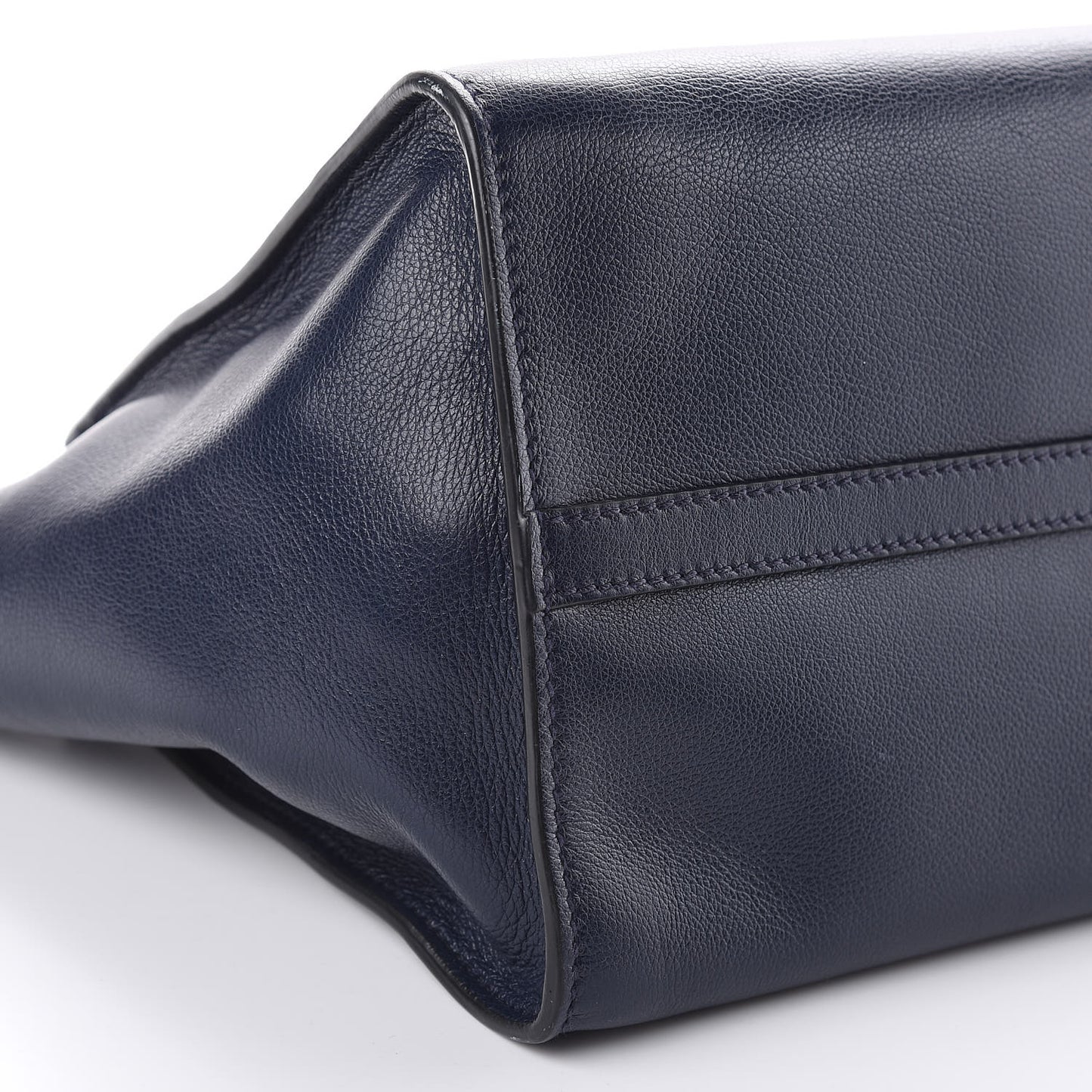 Glace Calfskin Twin Pocket Tote Baltico