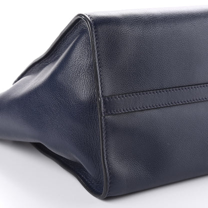 Prada Glace Calfskin Twin Pocket Tote Baltico 8 of 14