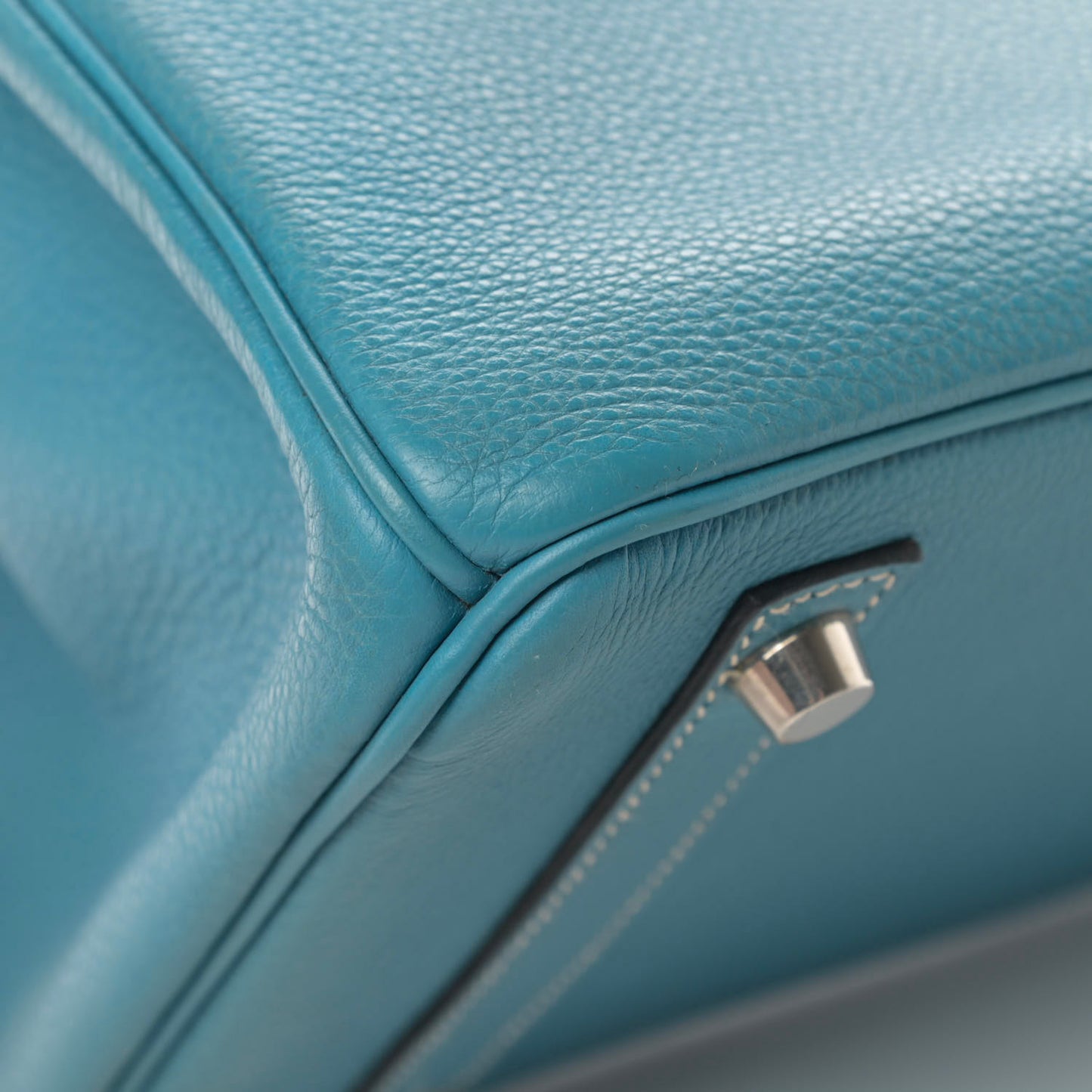 Taurillon Clemence Birkin 30 Blue Jean