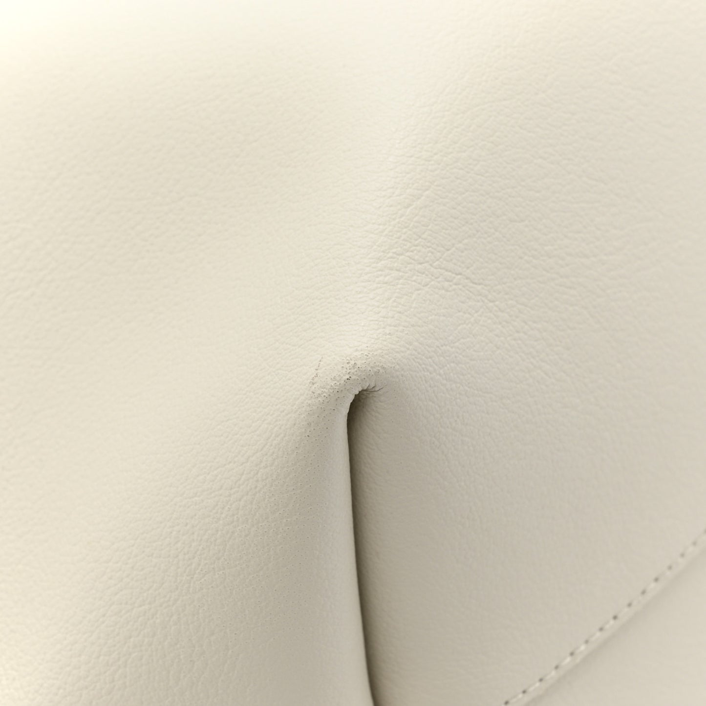 Calfskin Large Shopping Tote Crema Soft
