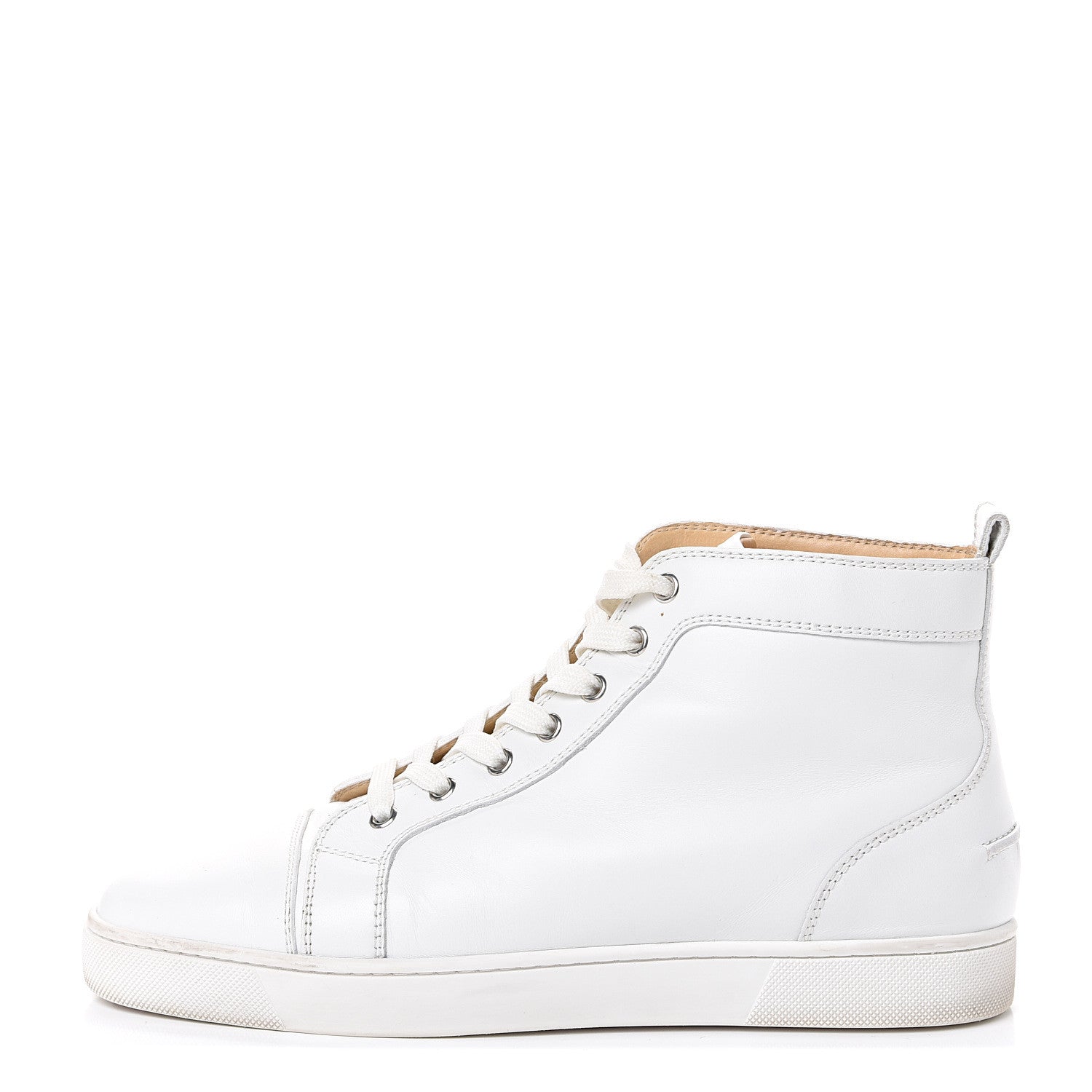 Christian Louboutin Calfskin Mens Louis Flat Sneakers 41.5 White 1 of 14