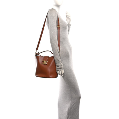 Celine Smooth Calfskin Triomphe Medium Louise Bag Tan 2 of 10