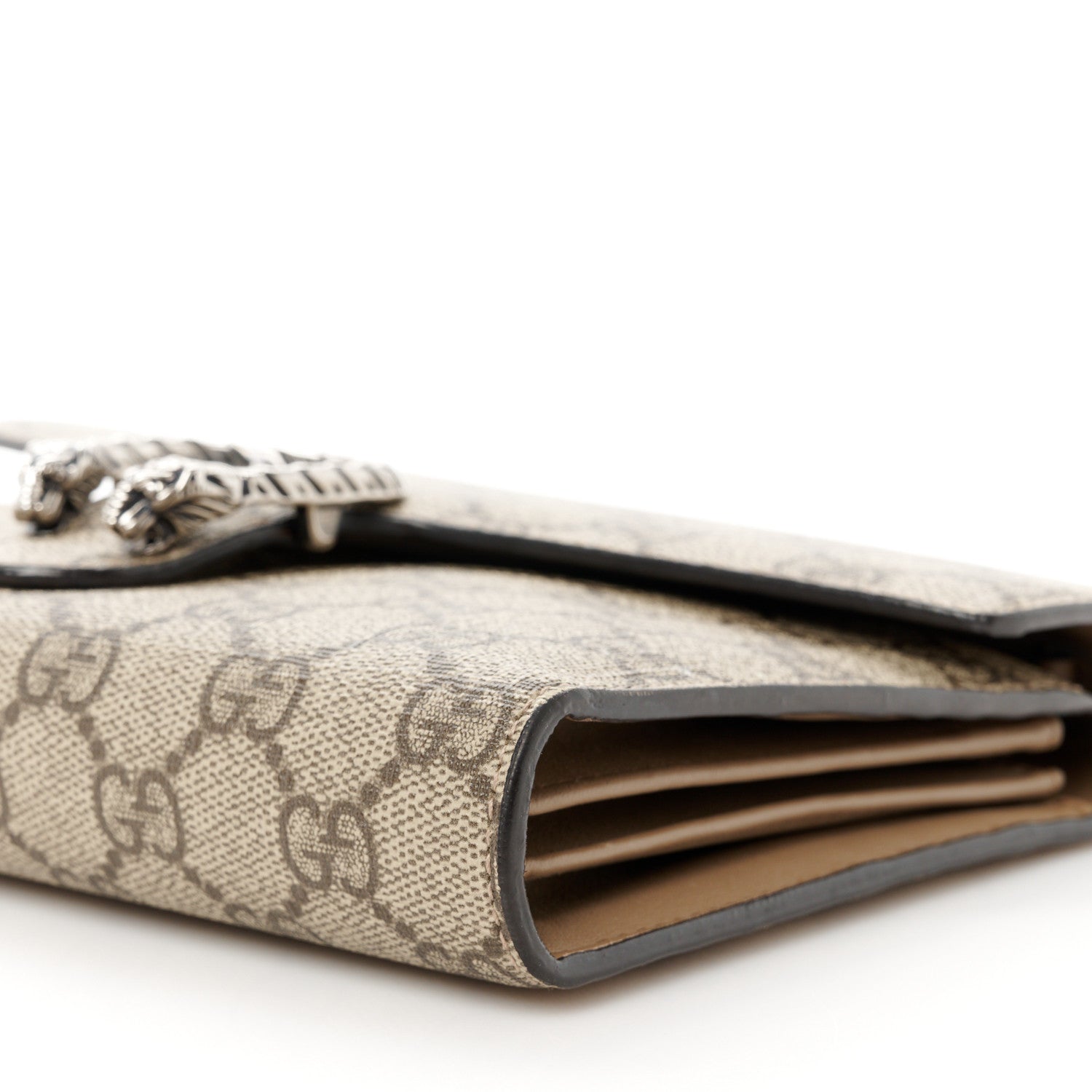 Gucci GG Supreme Monogram Mini Dionysus Chain Wallet Beige Taupe 10 of 11