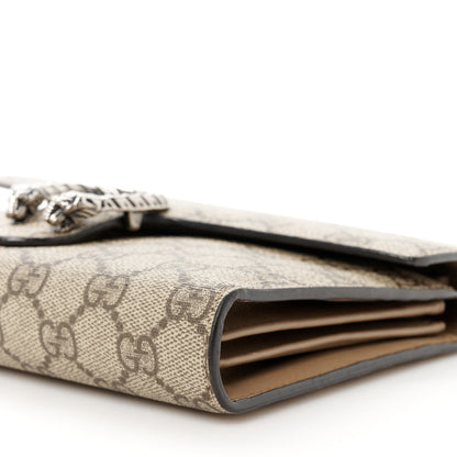 Gucci GG Supreme Monogram Mini Dionysus Chain Wallet Beige Taupe 10 of 11