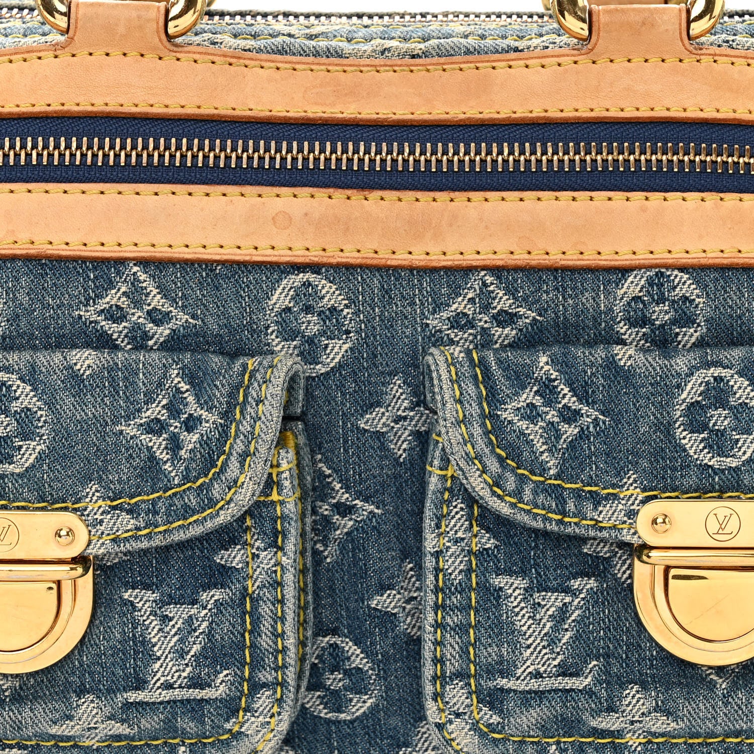 Louis Vuitton Monogram Denim Neo Speedy Blue 8 of 15