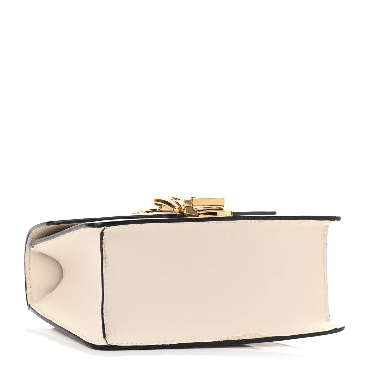 Calfskin Mini Sylvie Chain Shoulder Bag White