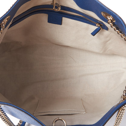 Gucci Cellarius Calfskin Medium Soho Chain Shoulder Bag Caspian 6 of 9
