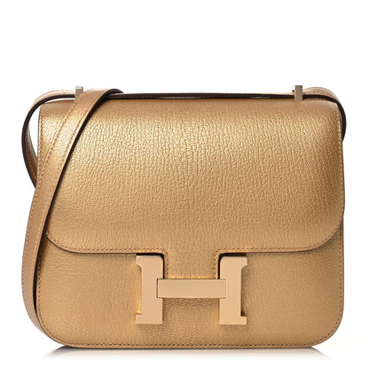 Hermes Metallic Chevre Chamkilight Constance 18 Doré 1 of 13