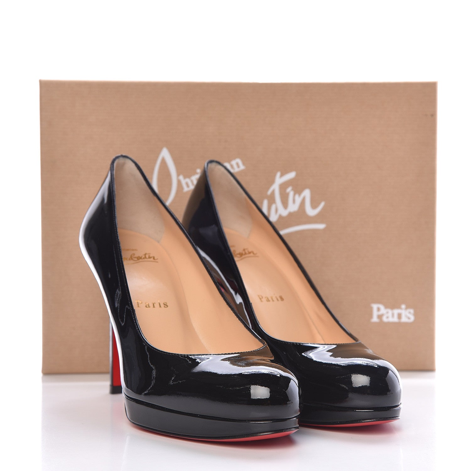 Christian Louboutin Patent New Simple 100 Pumps 36 Black 9 of 9