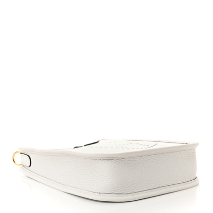 Hermes Taurillon Clemence Amazone Evelyne TPM New White 4 of 11