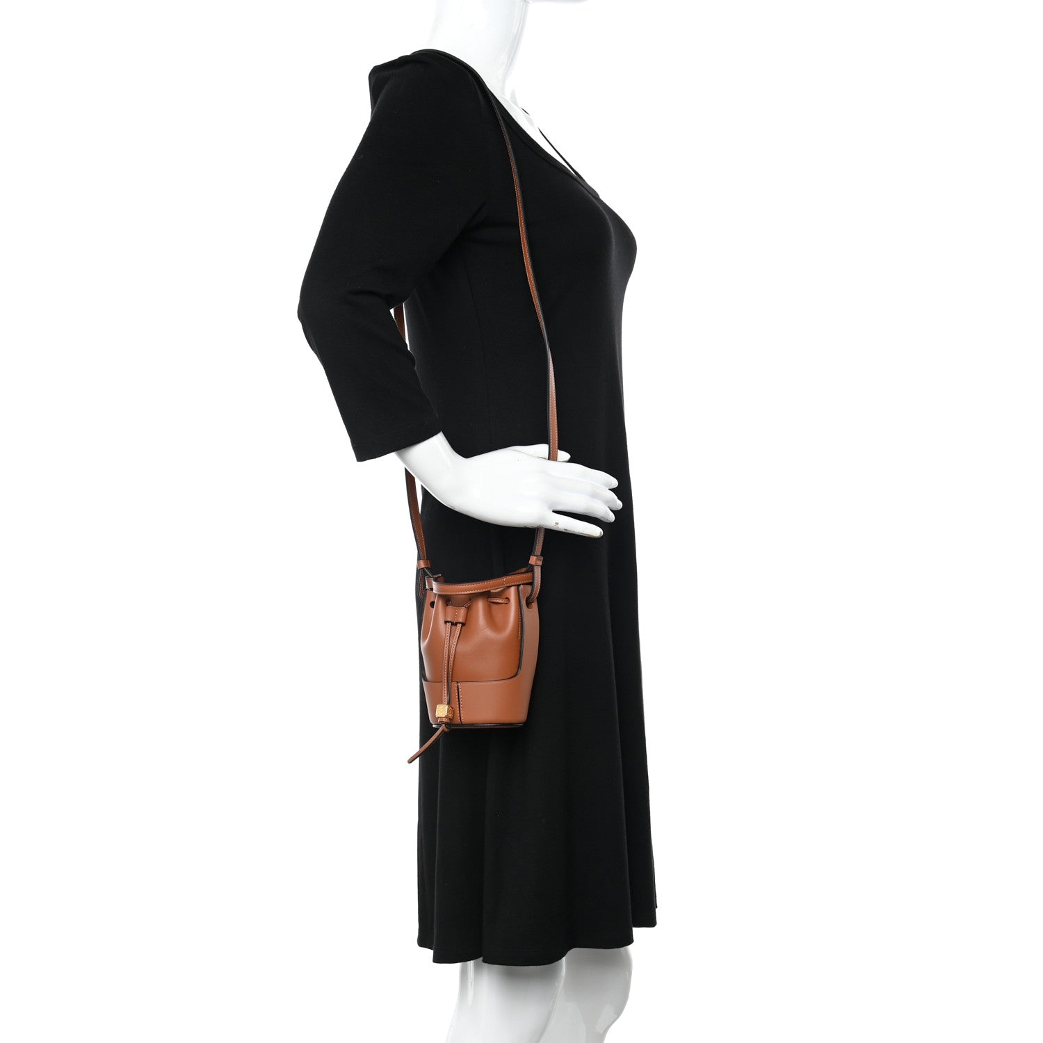 Loewe Calfskin Balloon Nano Bucket Bag Tan 1190227 – FASHIONPHILE