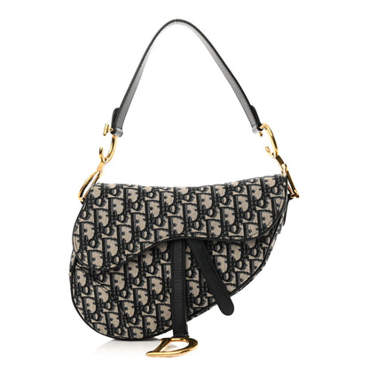 Christian Dior Oblique Saddle Bag Blue 1 of 13