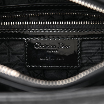 Christian Dior Patent Cannage Medium Lady Dior Black 6 of 8