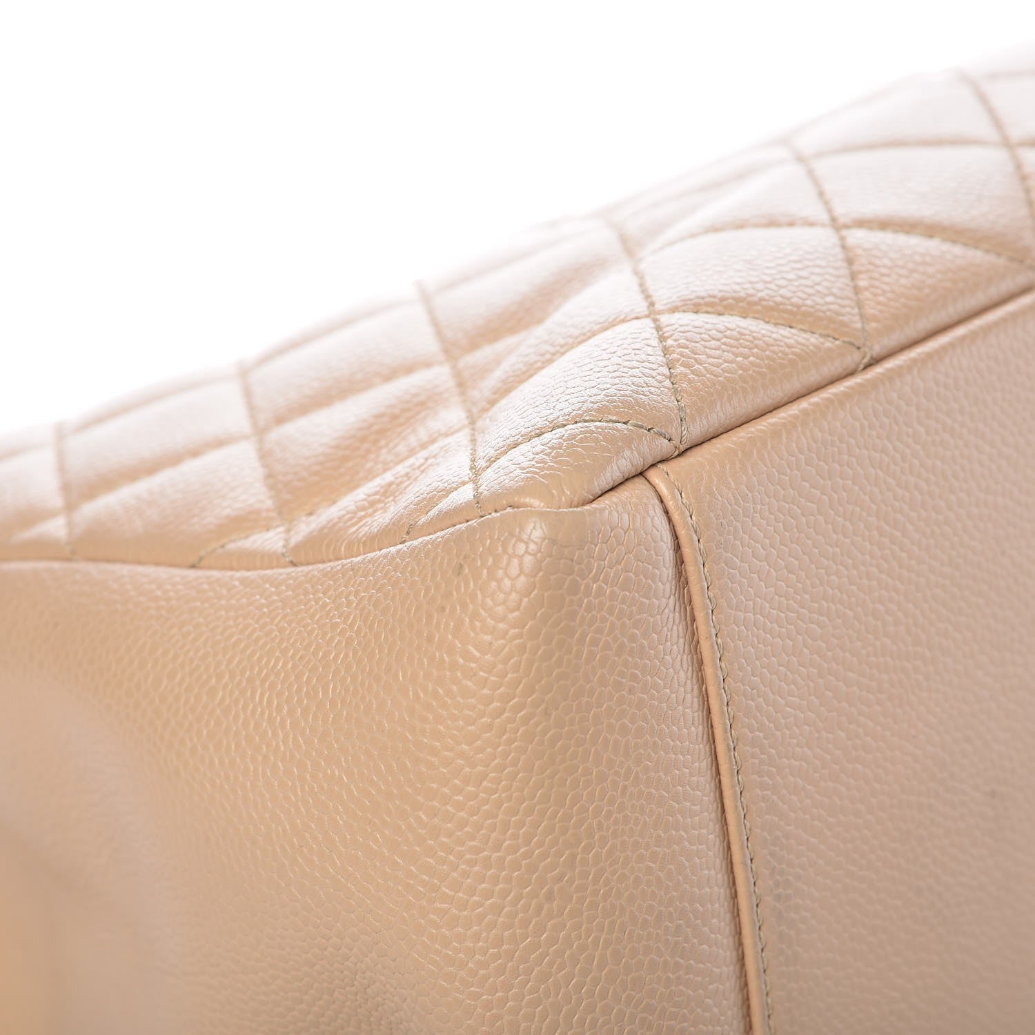 Chanel Caviar Quilted Grand Shopping Tote GST Beige Clair 9 of 15
