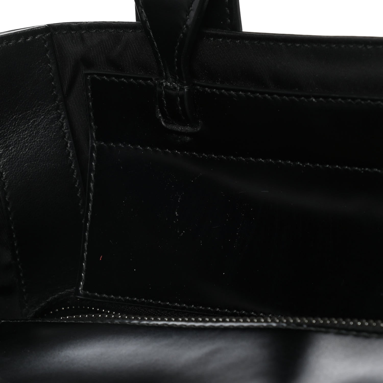 Prada Tessuto Nylon Spazzolato Small Ouverture Top Handle Bag Black 9 of 11