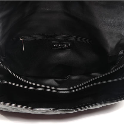 Chanel Lambskin Quilted Maxi 3 Flap Black 5 of 7