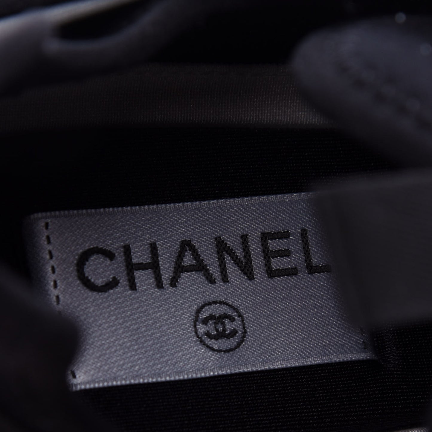 Velvet Calfskin Mixed Fibers CC Sneakers 39 Black
