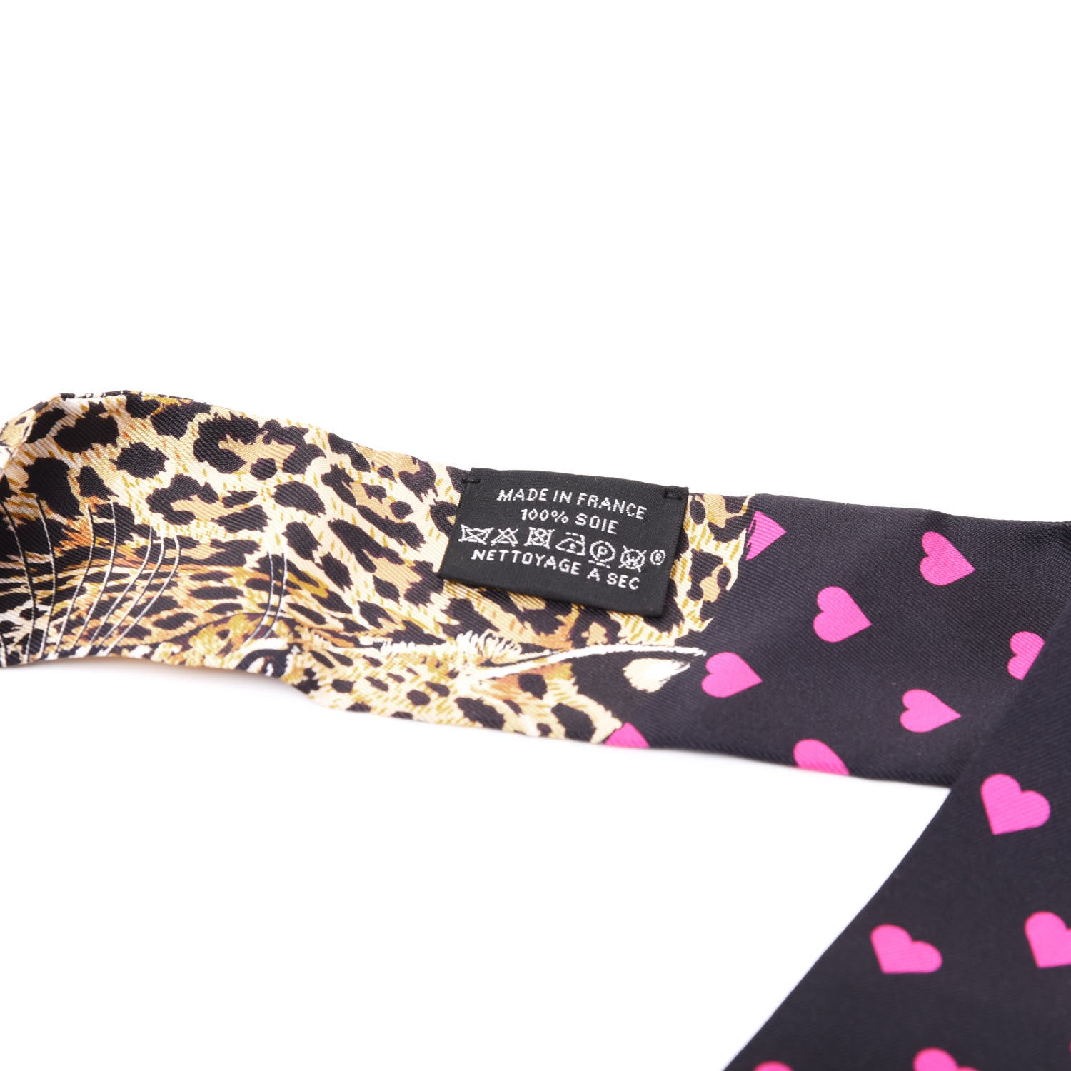 Hermes Silk Jungle Love Love Twilly Black Vert Rose Vif 4 of 4
