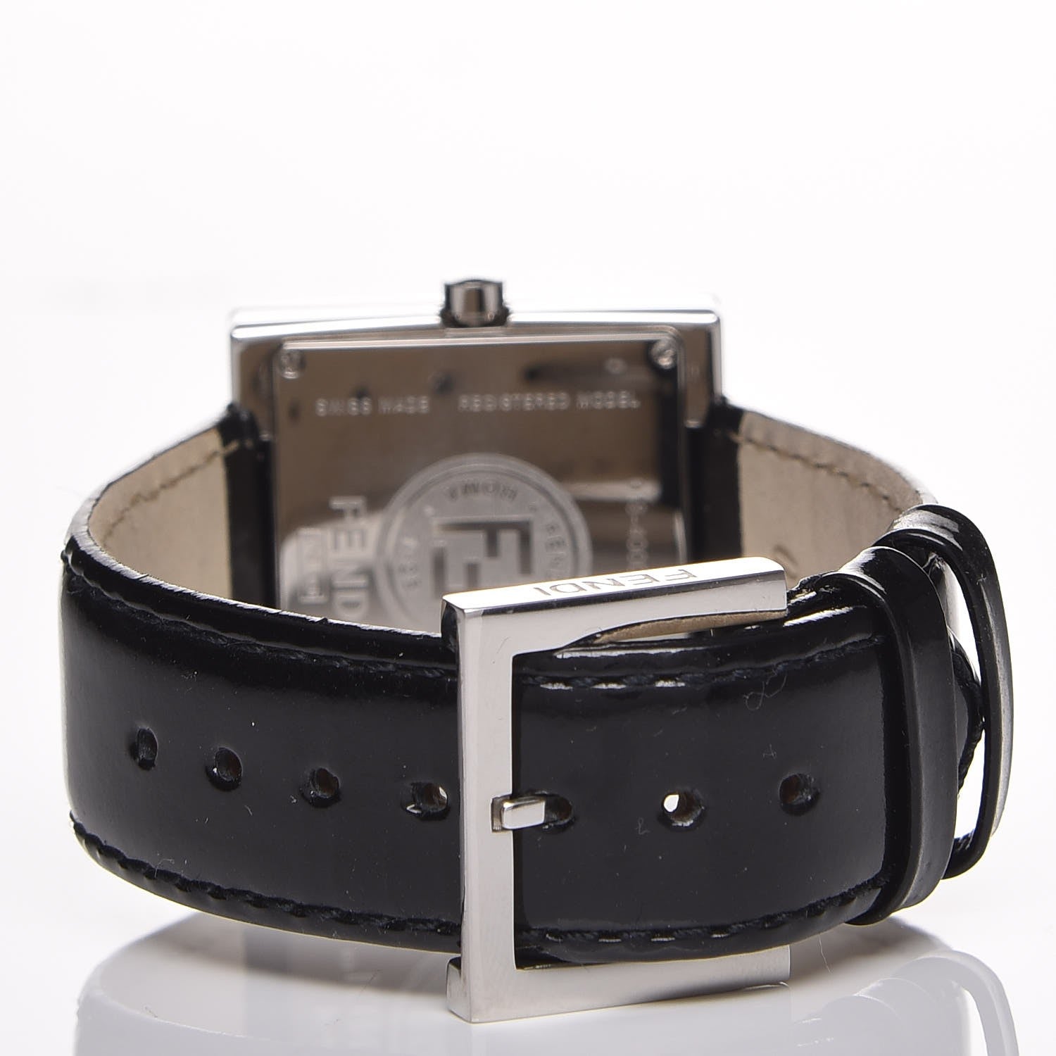 Fendi Stainless Steel Calfskin 24mm FendiMania Quartz Watch 4 of 7