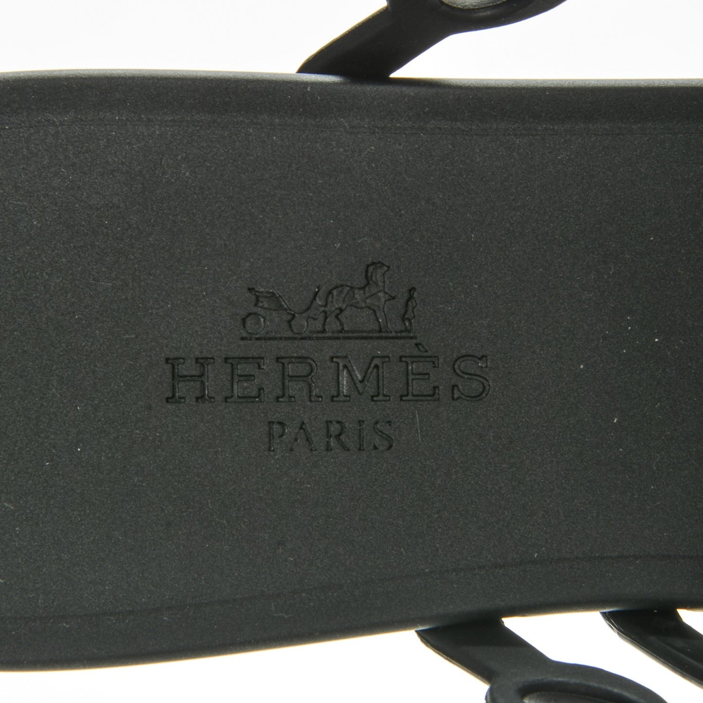 Rubber Chaine d'Ancre Nude Sandals 37 Black