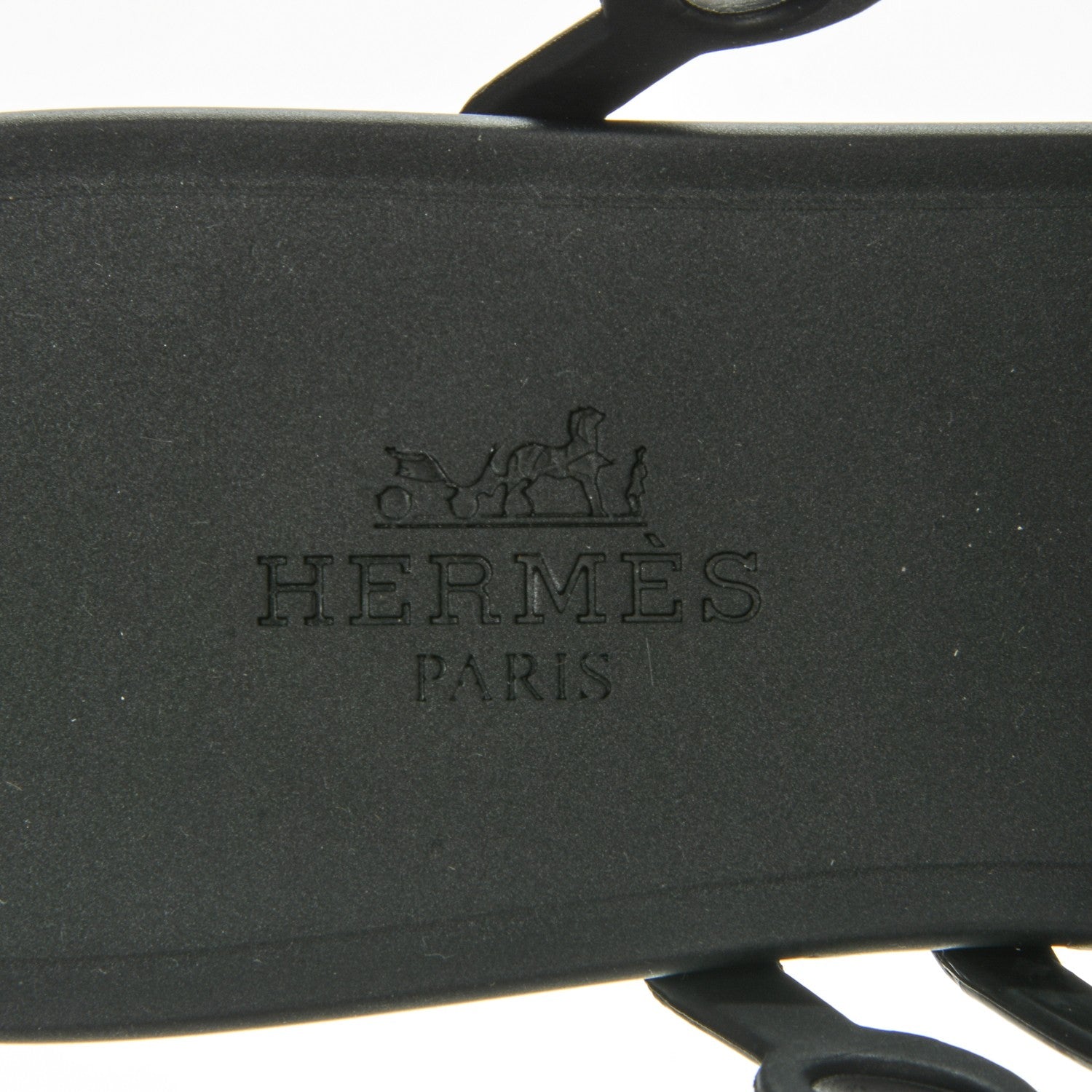 Hermes Rubber Chaine d'Ancre Nude Sandals 37 Black 6 of 7