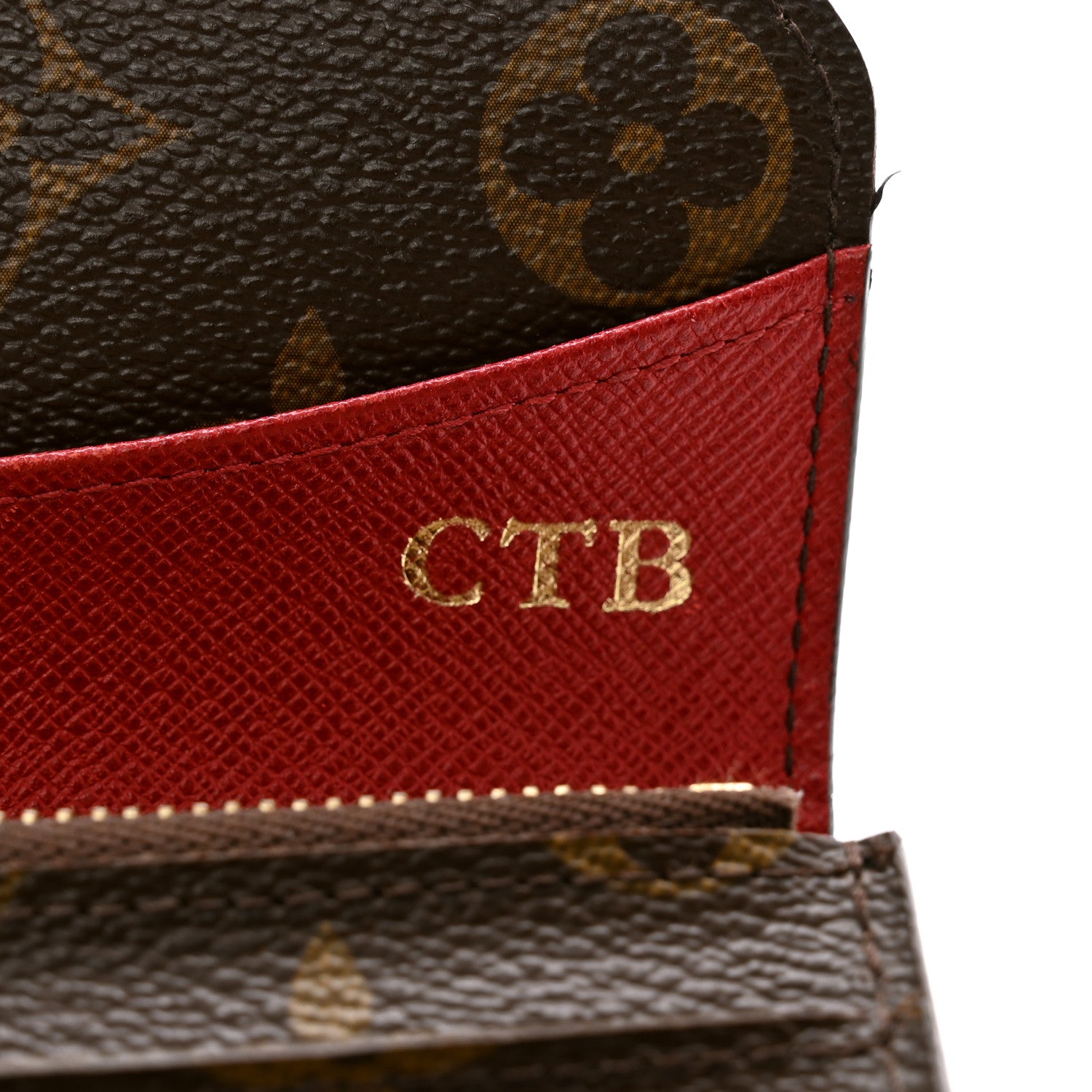 Louis Vuitton Monogram Emilie Wallet Rouge 9 of 12