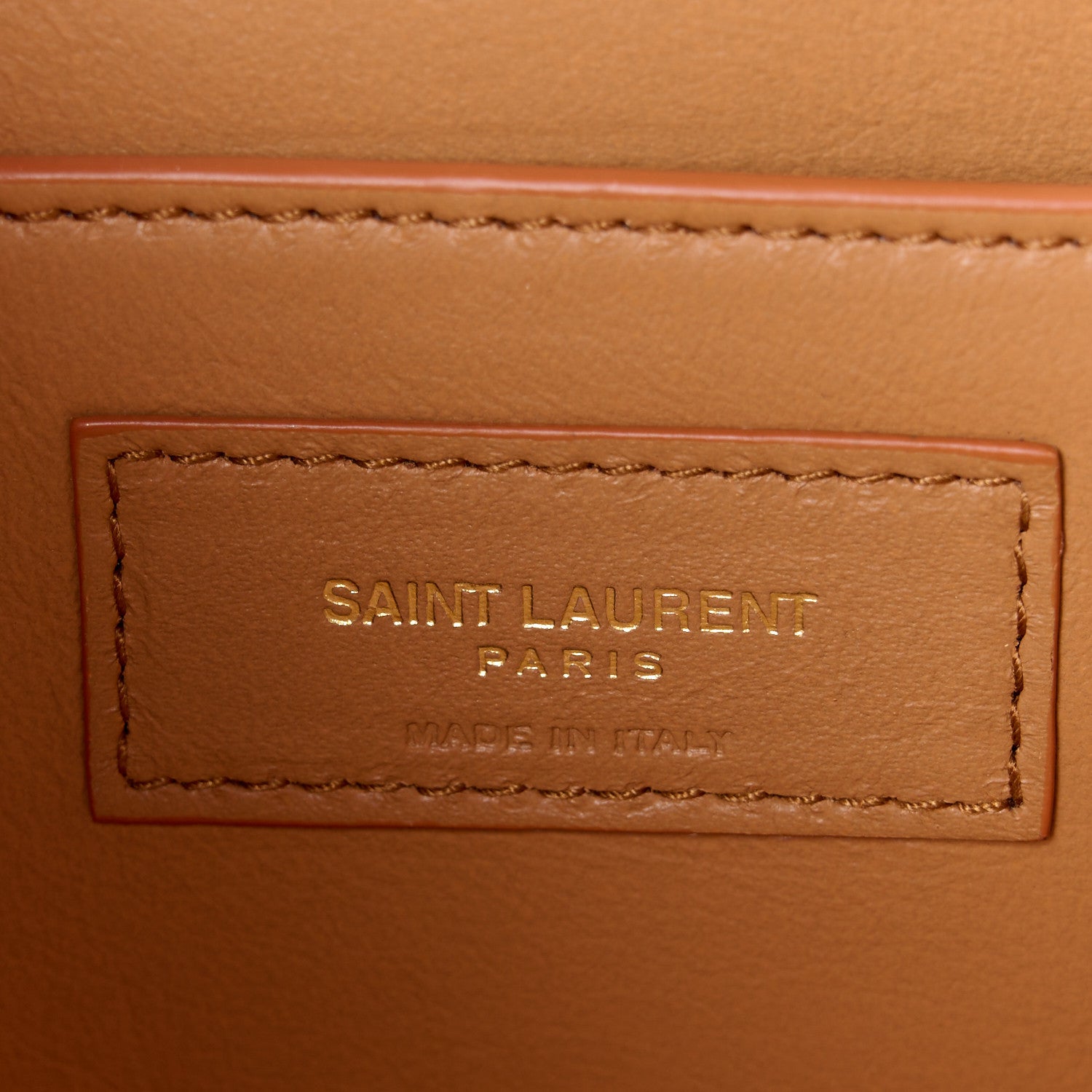 Saint Laurent Canvas All-Over Monogram Small Le Monogramme Satchel Beige Kaki Brown Gold 6 of 11